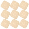 thumbnail image 1 of 100Pcs Air Fryer Papers Non-Stick Grill Mat Heat-proof Pad Heat-resistant Baking Sheet (Brown), 1 of 8