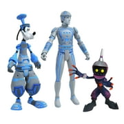 Diamond Select Toys Kingdom Hearts Select Series 3 Sp Goofy, Tron & Soldier Action Figures