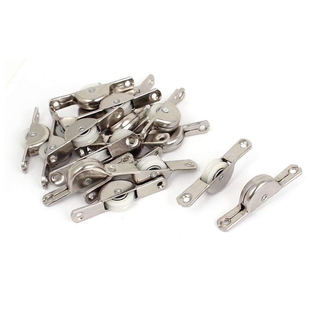 Uxcell Sliding Door Roller Single Nylon Wheel Window Sash Pulley 20pcs