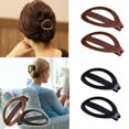 thumbnail image 5 of Jinsinto 2 Pcs Barrette Porte-Queue de Cheval, Ensemble de 2 Pcs-Noir, Marron, 5 of 5