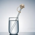 thumbnail image 1 of Fiudx Tapa de Silicona con Forma de Calavera para Pajita, Diseño a Prueba de Fugas, Apta para Lavavajillas, Ideal para Fiestas de Halloween, Compatible con Vasos de Varios Tamaños, Silicona de Grado, 1 of 5