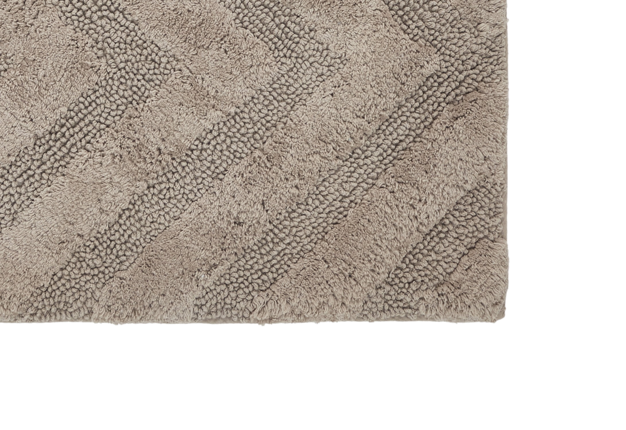 Better Trends 2 Piece Bathroom Rug Set 100% Cotton Extra Soft Tufted Bath Rug Water Absorbent Non-Slip Bath Mat Machine Washable (Beige) Hugo Collection