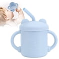 thumbnail image 1 of Taza de Silicona Para Bebé, Asas Gruesas y Duraderas Antideslizantes, Fácil de Agarrar, Taza para Sorber Con Patrón de Panda para Aprendizaje y Abrenamiento, 1 of 7