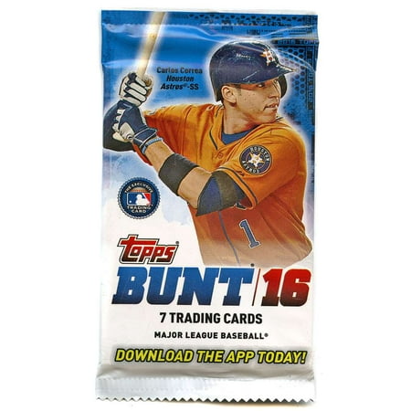 MLB 2016 Bunt Baseball Cards Trading Card pack