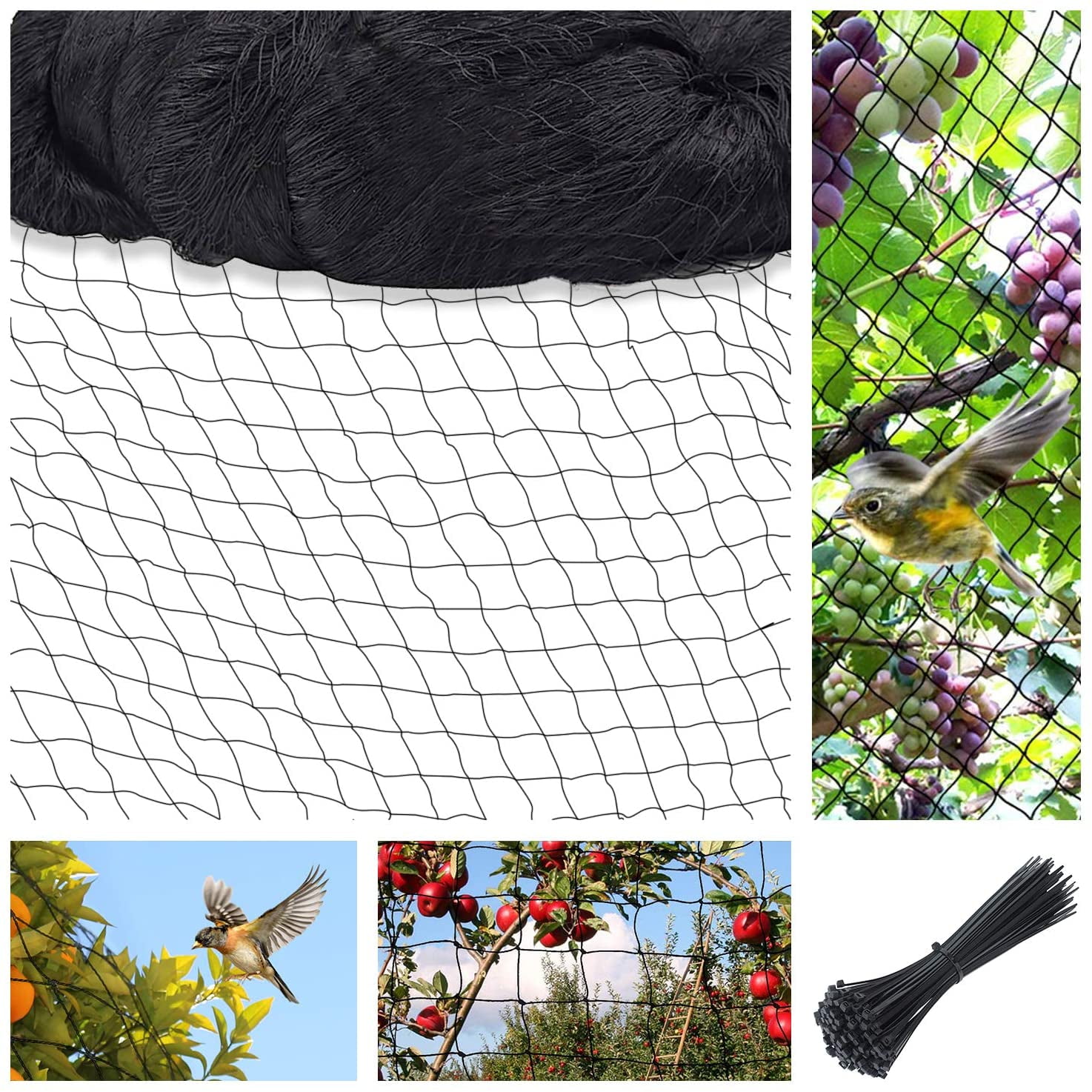 7 Sizes Anti Bird Netting Garden Net Poultry Aviary Game Nylon/Polyethylene Mesh 