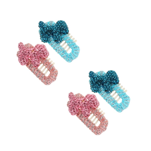 WORGEOUS 4 Pcs  Pet Hairpins Stylish Hair Clips for Dogs Pet Hairpins for Small Dogs and Puppies Comfortable Hair Accessories Adorable Dog Hair Decors
