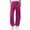 Hot Pink, variant on Oksale Womens Barrel Pants Petite Loose Lightweight Straight Leg Ankle Pants with Pockets Elastic High Waisted Comfy Pants Hot Pink M
