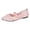 Pink, variant on Mesh Mary Jane Shoes Women Floral Embroidery Pointed Toe Ballet Flat Shoes Elastic Band Slip on Casual Summer Dress Shoes Pink Size 7.5