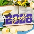 thumbnail image 5 of DAILIHIVE 2025 Graduation Party Decorations,Graduation Yard Sign,Wooden Class of 2025 Table Centerpiece Sign,Grad Themed Desk Decor Wood Grad Party Sign,Graduation Photo Props,11.8 x 5.5in, 5 of 7