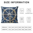 thumbnail image 6 of Acheng Navy Blue Nautical Throw Pillow Covers White Coastal Ocean Anchors Pillow Covers Couch Decorative Outdoor Square Pillow Cushion Cases for Living Room Sofa Bed Home Decor,2 Pcs White, 6 of 6