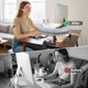 thumbnail image 5 of Cama de escritorio Cat Chloraeon, grande, giratoria y ajustable en 360°, 5 of 8