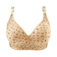 EHTMSAK Wireless Push Up Bras for Women Minimizer Push Up Bralette with