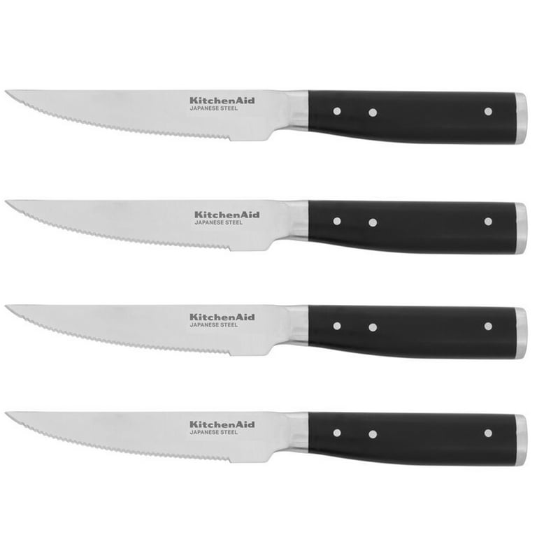 Gourmet Forged 4-Piece 4.5 Steak Knife Set, Serrated, KitchenAid