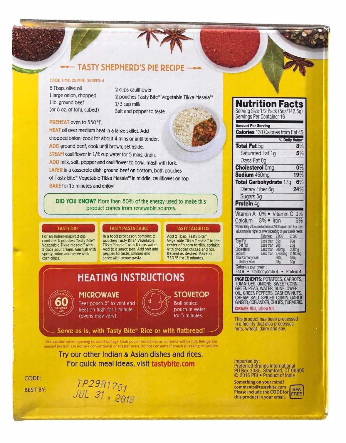 Featured image of post Simple Way to Vegetable Tikka Masala Pouch