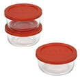 thumbnail image 3 of Pyrex Set de Rangement en Verre de 6 Tasses avec Couvercles, 3 of 8
