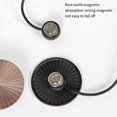 thumbnail image 1 of 2 Pieces Metal Curtain Tieback Polyester Replacement Fasteners Living Solid Color Household Bedroom Sunshade Drape Fastener Buckle Silver, 1 of 8