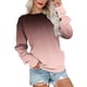 thumbnail image 1 of Gibobby Sudadera oversize mujer Sudadera de vellón de manga larga con cuello redondo para(Vino,M), 1 of 4