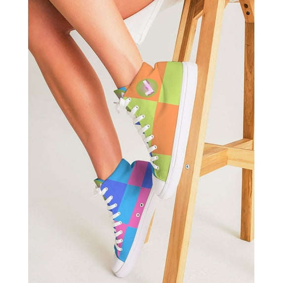 Glow up Gear Checker Sneakers