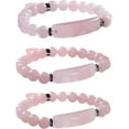 thumbnail image 4 of Healing Stone Bracelet 8mm Beads Chakra Crystal Energy Heart Charm Bracelet Handmade Jewelry for Women, 4 of 4