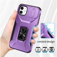 thumbnail image 5 of Funda para GANGXUN iPhone 11 - Soporte metálico, Función magnética, Morado, 5 of 5