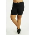 thumbnail image 4 of TheLovely Women & Plus Size (S-3XL) High Waist Workout 15" Length Running Biker Shorts with Wide Wastband, 4 of 6