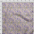 thumbnail image 4 of oneOone Georgette Viscose Light Beige Fabric Floral Sewing Craft Projects Fabric Prints By Yard 42 Inch Wide, 4 of 4