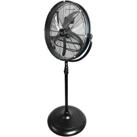 Vie Air 20" Industrial Heavy Duty Powerful and Quiet Metal High Velocity 360 Degree Tilting Pedistal Drum Fan