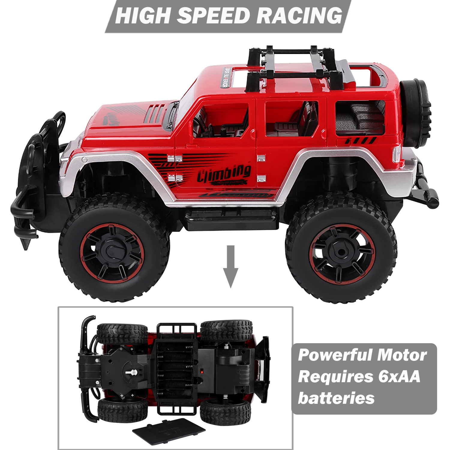 Buy 112 Scale RC Big Wheel Beast Monster Truck Remote Control Pickup