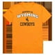 W Republic Vêtements 517-200-329-01 Université de Wyoming Propriété Collège Tee-Shirt - Or & 44; Petit – image 1 sur 1