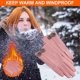 thumbnail image 1 of Guantes de invierno para mujer, forro polar térmico resistente al viento, antideslizante, para correr con pantalla táctil, estilo Bowknot para clima frío Wmkox8yii jkg3723, 1 of 7