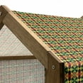 thumbnail image 5 of Kente Pattern Pet House, Indigenous Heritage Tile Design with Triangles and Circles Namibia Botswana, Outdoor & Indoor Portable Dog Kennel with Pillow and Cover, 5 Sizes, Multicolor, by Ambesonne, 5 of 5