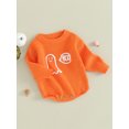 thumbnail image 5 of Lamuusaa Infant Baby Fall Knitting Jumpsuit Jacquard Round Neck Long Sleeve Romper for Boys Girls, 5 of 9