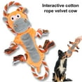 thumbnail image 3 of CBFFDC Soft Fabric Dog Toy Cute Cow Design Interactive Plush Dog Toy with Sounding Rope Cleaning Bite Resistant Soft Fabric Dog Toy, 3 of 6