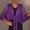 Purple, variant on Women's Crochet Knit Shrug Hollow Out Mesh Tie-Front Cardigan for Summer Layering