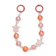 thumbnail image 3 of Yinanstore Porte-Clés Perlé avec 2 Mousquetons Ronds, Chaîne de Sac Perlé Orange, 3 of 8