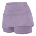 thumbnail image 5 of Stamzod Athletic Skorts for Women Casual A Line Golf Tennis Skirt with Shorts Underneath Pockets High Waisted Mini Summer Skirt Purple-3 XL, 5 of 6