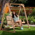 thumbnail image 6 of All Things Cedar PS48 Natural Handcrafted Western Red Cedar 4-Foot Porch Swing, 6 of 7