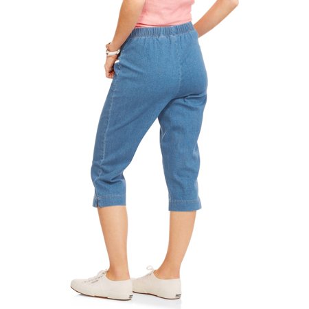 womens pull on capris with pockets