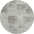 thumbnail image 1 of Ahgly Company Indoor Round Contemporary Gray Patchwork Area Rugs, 8' Round, 1 of 6