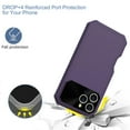 thumbnail image 2 of ELEHOLD Case for iPhone 16 Pro Max, Shockproof Heavy Duty Dropproof Magnetic Case + Camera Protectors,Purple, 2 of 5