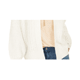 thumbnail image 3 of Style & Co Women's Chunky Cable Knit Open Front Cardigan White Size X-Small, 3 of 3