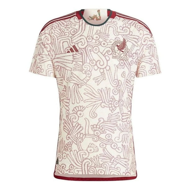 Jersey Playera Adidas de la Seleccion Nacional de Mexico De Visitante Version Jugador Para Hombre Talla Chico (S)