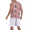 thumbnail image 2 of Naloa Cute Calf Basketball Jersey Reversible Men's Mesh Athletic Sports Shirts Training Practice S-4XLLarge, 2 of 6