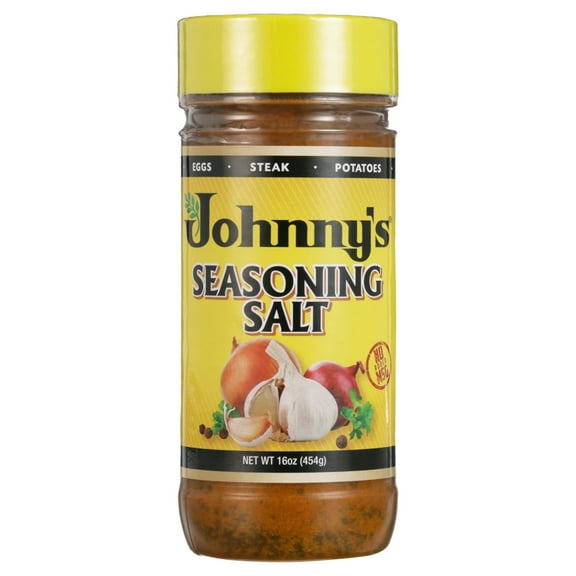 Pack of 12, Johnnys Fine Foods Seasoning Salt, 16 oz
