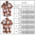 thumbnail image 1 of Blusa de camiseta con estampado floral de playa de vacaciones casual para hombre, 1 of 2