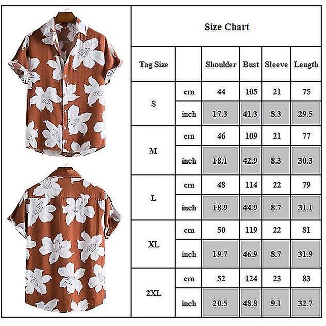 Blusa de camiseta con estampado floral de playa de vacaciones casual para hombre