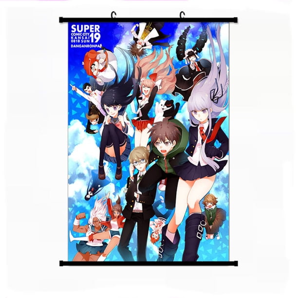 Póster mural con forma de rollo Danganronpa, 40 x 60 cm