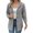 Grey, variant on Checkered Hoodies for Women 2025 Fall Winter Long Sleeve Button Down Business Casual Cardigan Jacket Coat
