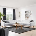 thumbnail image 6 of Modway Engage L-Shaped Upholstered Fabric Sectional Sofa in Azure, 6 of 7