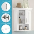thumbnail image 5 of RiverRidge Somerset 1-Door Bathroom Medicine Cabinet Laundry Wall Storage Shelf - White, 5 of 8